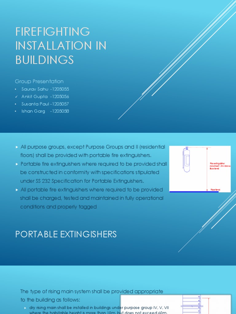 Firefighting Installation in Buildings | PDF | Fire Sprinkler System ...
