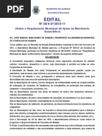 Regulamento Municipal Apoio Ao Movimento Associativo