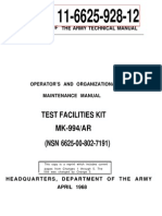 TM 11-6625-928-12 - Test - Faclilities - Kit - MK-994 - 1968 PDF