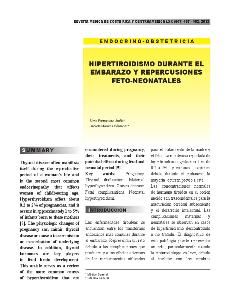 Hipertiroidismo Durante El Embarazopdf
