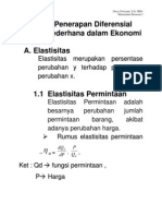 BAB 3.penerapan Diferensial Fungsi Sederhana Dalam Ekonomi DAN BAB 4