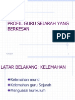 Profil Guru Sejarah Yang