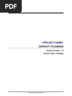 Eplc Capacity Planning Template