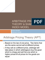Arbitrage Pricing Theory Sharpe Index Model