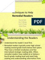 Techniques To Help: Remedial Readers