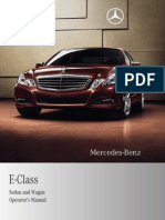 Mercedes Benz Classe E Sedan Wagon Notice Mode Emploi Manuel PDF