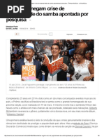 2014-04-18 UOL - Sambistas Negam Crise