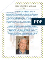 Biografia de Mario Vargas Llosa