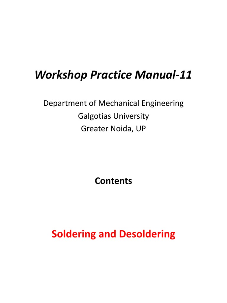 Soldering and Desoldering PDF Soldering Solder