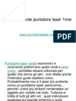 Potente Verde Puntatore Laser 1mw