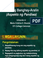 Maiklingbanghay Aralin Sa Aspekto NG Pandiwa