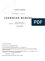 Czerwien Rubinu - Trylogia Czasu - Tom 1 - Gier Kerstin PDF