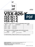 VSX-826-K, 821-K, 521-K, 421-K (RRV4183)