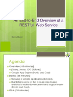 An End-To-End Overview of a RESTful Web Service