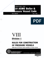 ASME BPVC 2010 - VIII - Division 1 - Rules For Construction of Pressure Vessels - 2011a Addenda