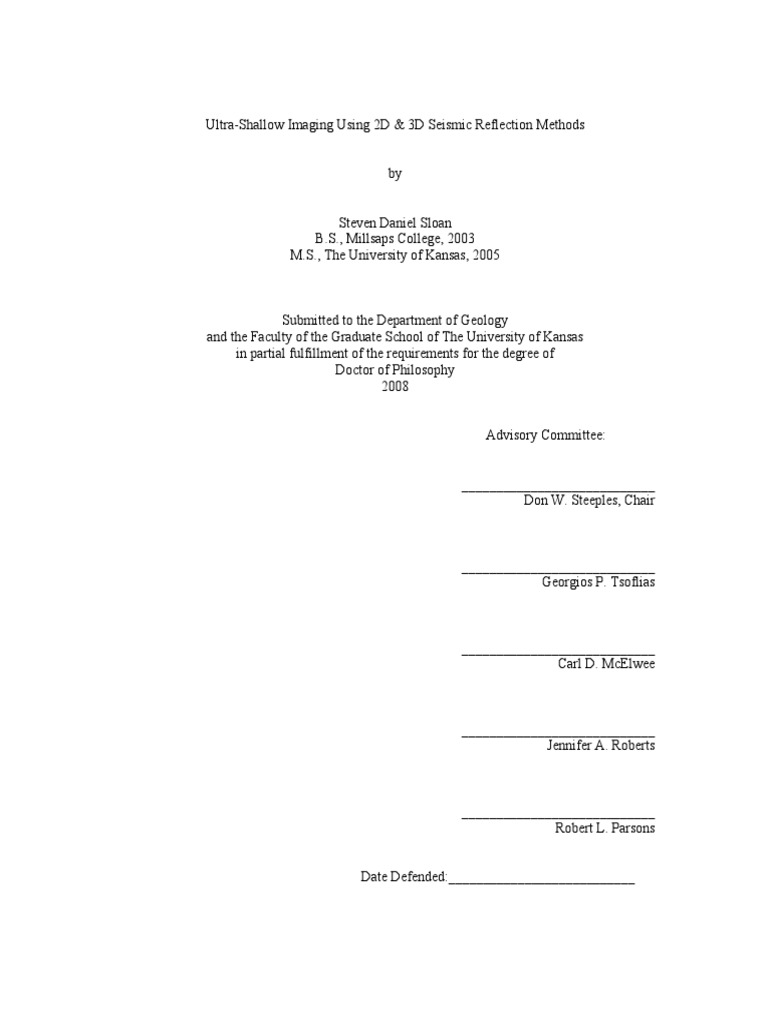 Seismic Acquisition | PDF | Reflection Seismology | Signal To Noise Ratio