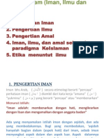 Iman, Ilmu dan Amal sebagai Paradigma KeIslaman