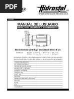 Manual Electrobomba Serie Byc v.c.11 11