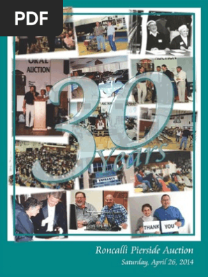 Roncalli High School Manitowoc 2014 Auction Book