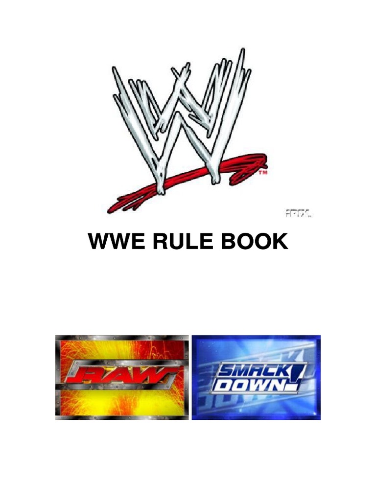 WWE Rule Book Professional Wrestling Wwe