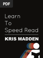 Download Learn to Speed Read - Kris Madden by Kris Madden SN22028685 doc pdf