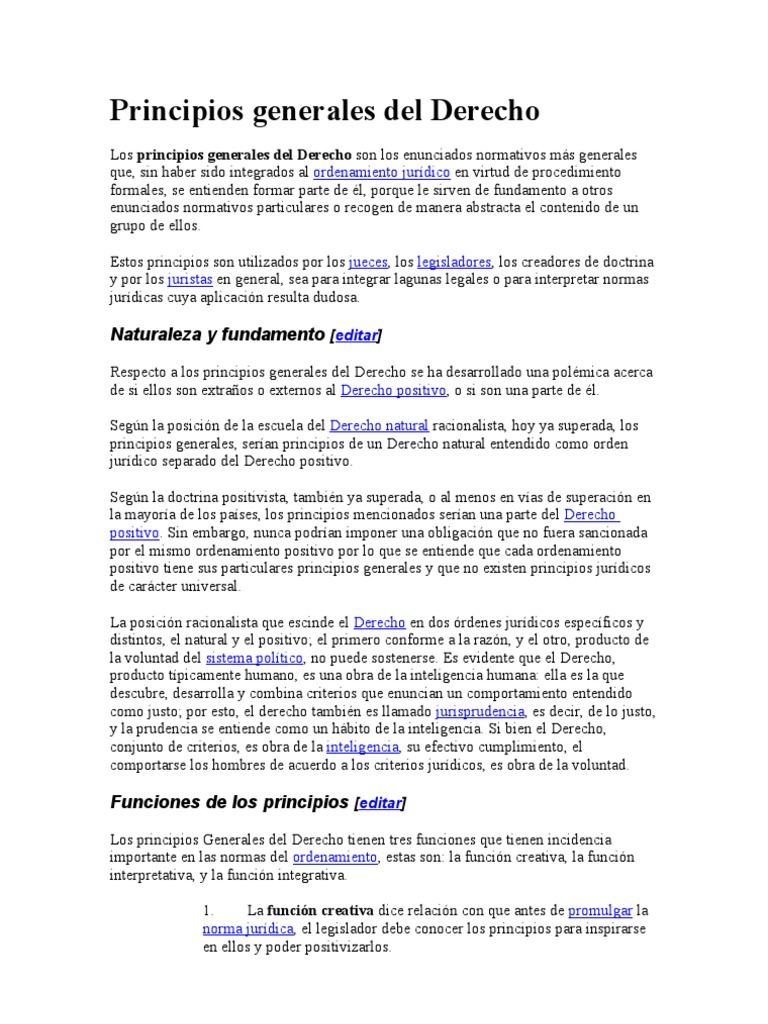 Principios Generales Del Derecho Principios éticos Conceptos legales