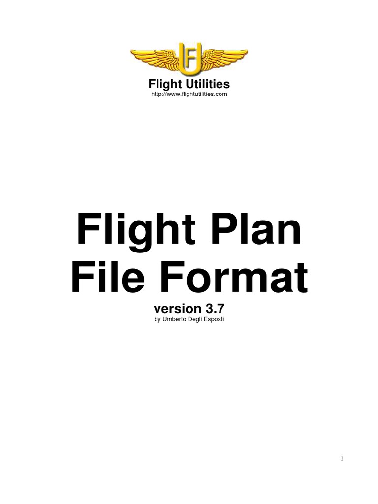 Flight Plan File Format | PDF | Computers