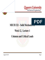 MECH321 Week12Lecture1 ColumnsandCriticalLoads Long