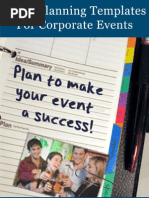 Event Planning Templates For Corporate Events