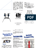 Triptico Resolucion de Conflictos 2014