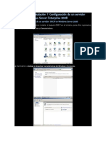 Manual de La Instalación Y Configuración de Un Servidor DHCP en Windows Server Enterprise