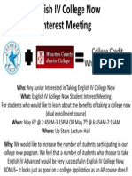 140423 College Now Interest Meeting- English IV