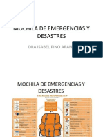 Mochila de Emergencias y Desastres