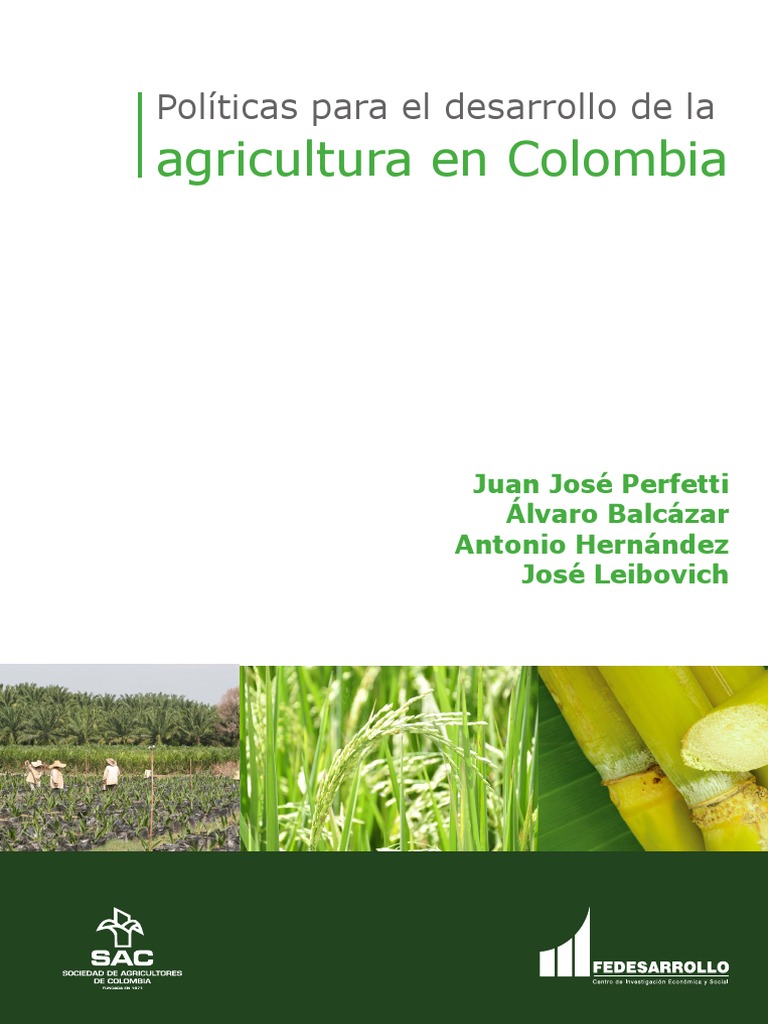 Políticas Para El Desarrollo De La Agricultura En Colombia Pdf Pdf
