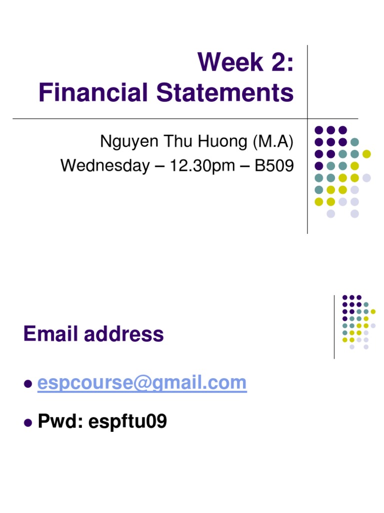 Understanding Financial Statements Basics | PDF | Debits And Credits ...