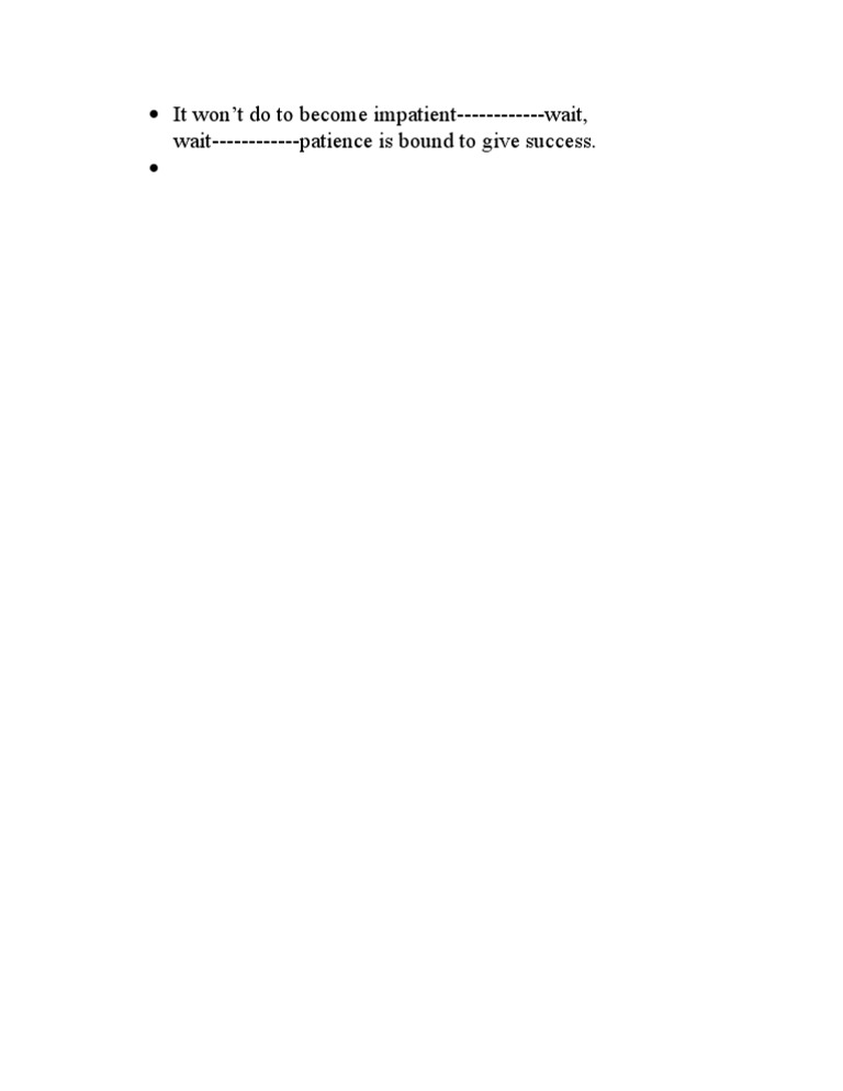 Patience | PDF