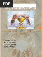 Sacrament of Holy Eucharist (1)