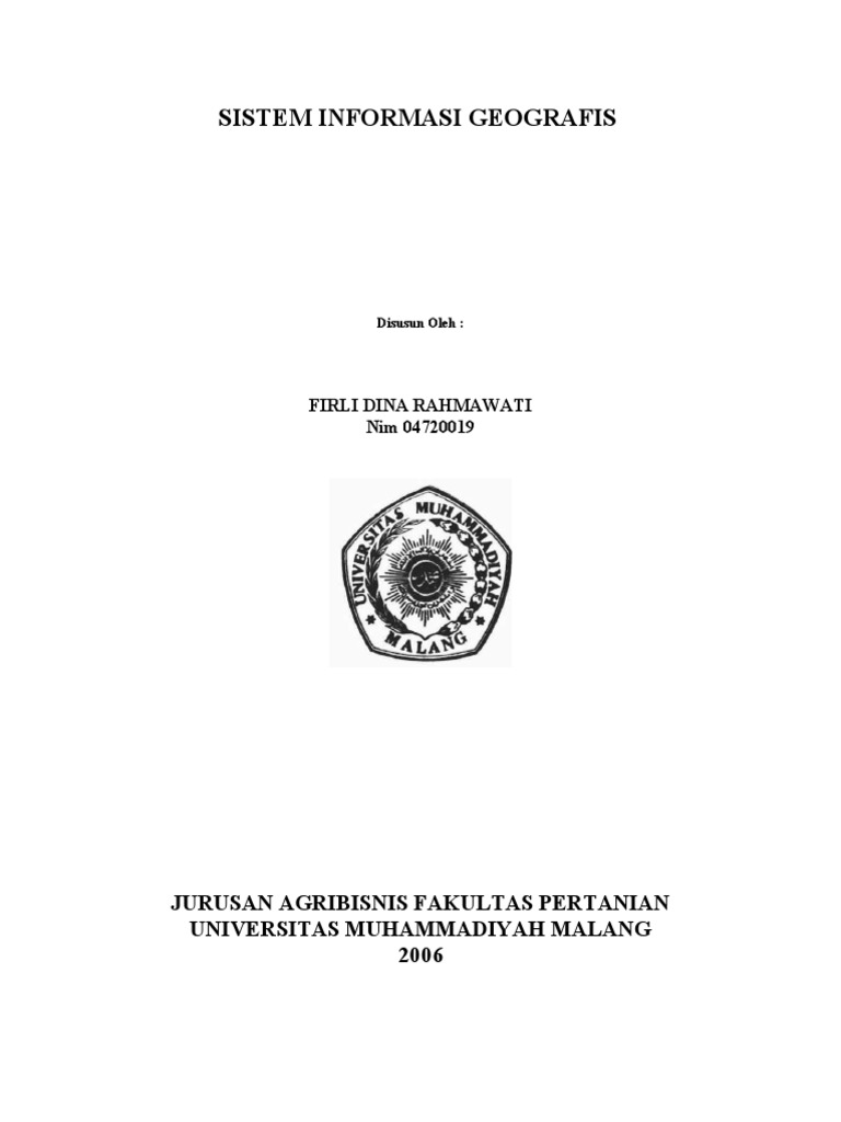 Makalah Sistem Informasi Geografis Firli
