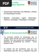 Classificação Dogmática Dos Métodos e Efeitos Da Interpretação Jurídica