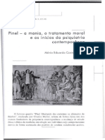 Pinel A Mania o Tratamento Moral e Os Inicios Da Psiquiatria Contemporanea PDF