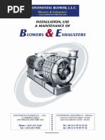 Continental BLOWER IO&M Manual 2009