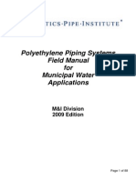 Polyethylene Piping Sistems Field Manual For Water Plastic Pipe - Org.......