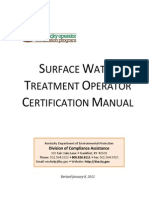 Surface Water Treatment Operator Certification Manual - Tratamiento de Aguas Residuales---