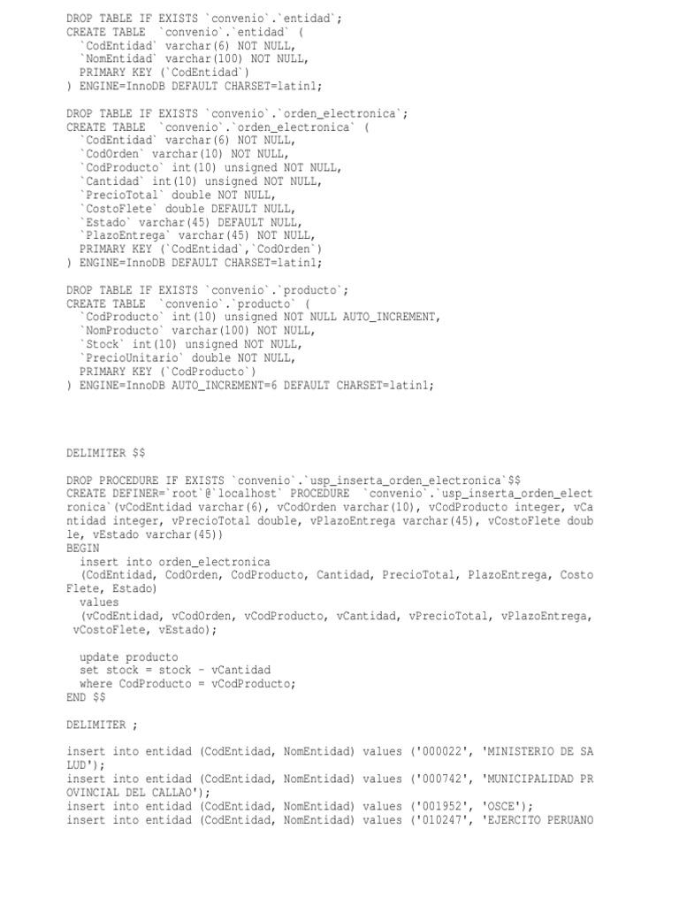 Script BD | PDF
