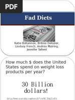 Download Fad Diets PowerPoint by andrea6024 SN22039099 doc pdf