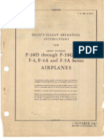 Pilot's Flight Operating Instructions for Army Models P-38D Through P-38G Series F-4, F-4A and F-5A Series Airplanes (T.O. NO. 01-75F-1, Revised 30 Sept 1944)