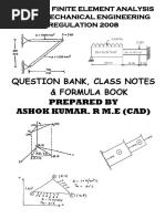 Download FEA QUESTION WITH CLASS NOTES AND FORMULA BOOK by Ashok Kumar Rajendran SN220402636 doc pdf