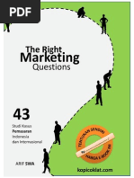 The Right Marketing Questions: 43 Studi Kasus Pemasaran Indonesia ...