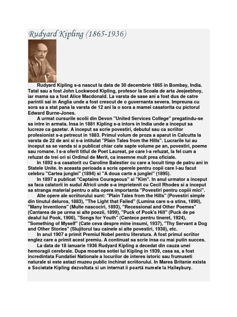 Rudyard Kipling | PDF