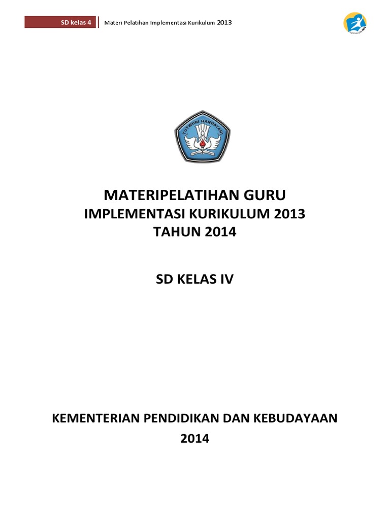 Buku II Untuk Kelas IV Untuk In Dan GS